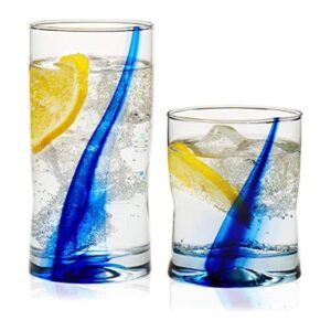 Libbey Blue Ribbon Impressions Juego de vasos y rocas de_1