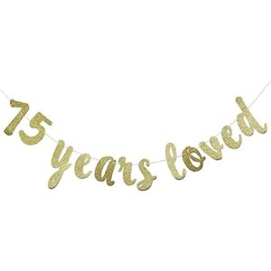 Banner de 75 años de amor Feliz cumpleaños 75_1