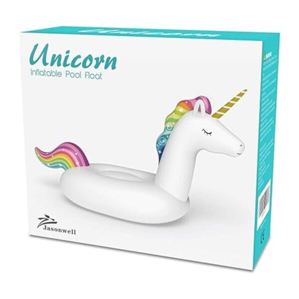 Jasonwell Flotador inflable grande de unicornio para_6