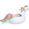 Jasonwell Flotador inflable grande de unicornio para_3