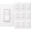 BESTTEN Paquete de 10 interruptores de luz de pared para