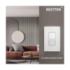 BESTTEN Paquete de 10 interruptores de luz de pared para