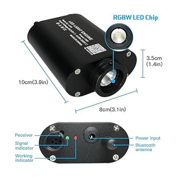 Juego de luces de estrella para techo de fibra óptica_5