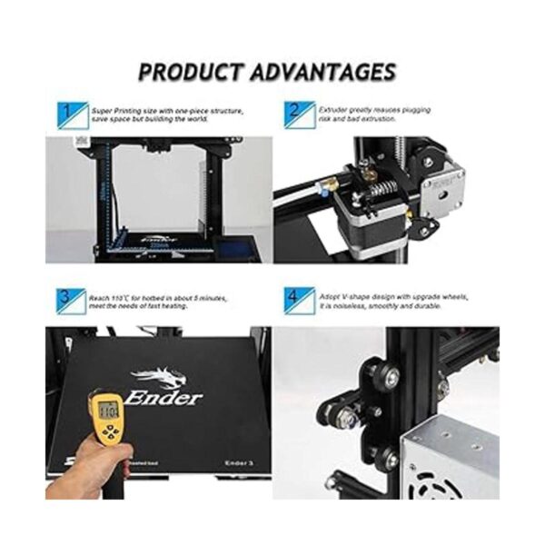 ComgrowCreality Ender 3 Impresora 3D de aluminio con_4