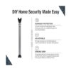 SABRE Barra de seguridad ajustable 2 en 1 barra de tope_2
