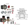 Secbolt Interruptor de presión manómetros regulador