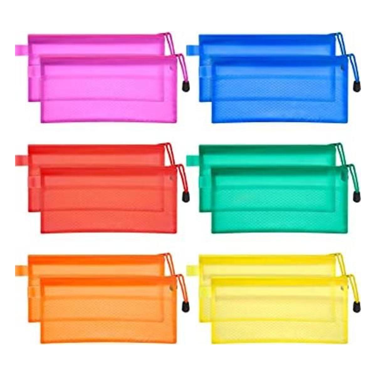 Bememo 12 bolsas para lápices de 6 colores bolsas de