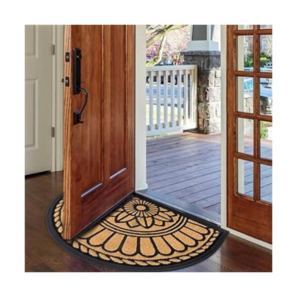 MIBAO Alfombra en forma de medio círculo para puerta de_2