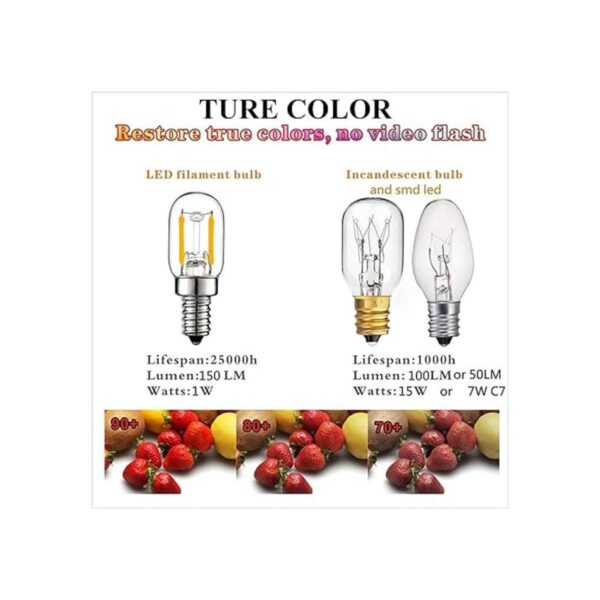 LiteHistory Bombillas nocturnas E12 de 15 W de 150 lm de