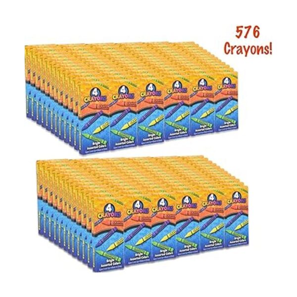 Crayones a granel 576 crayones. Caja de 144 4 paquetes_2