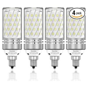 PAVOO Bombillas LED E12 bombillas LED de candelabro de 12