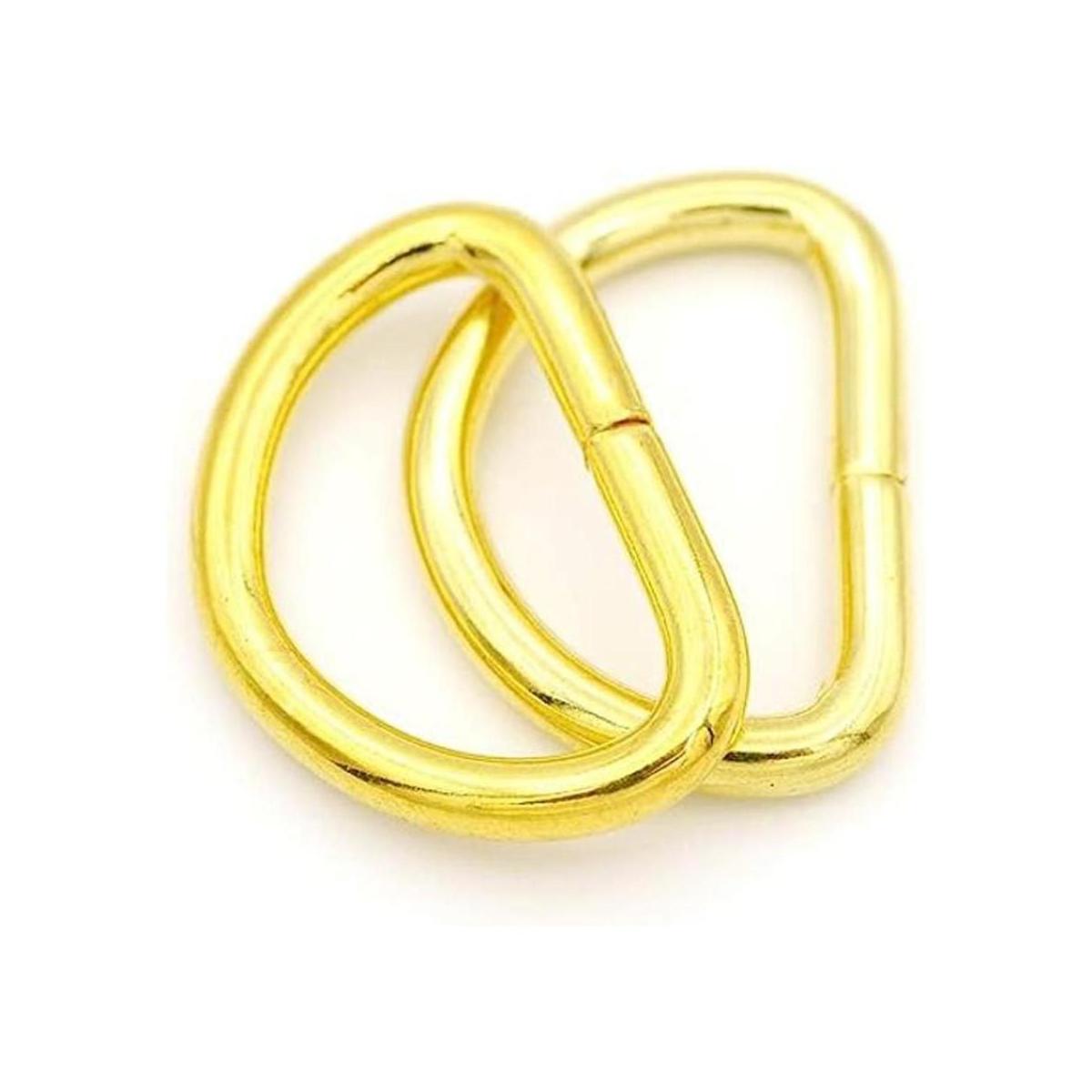 CRAFTMEMORE Juego de 100 anillos en D de metal de 12