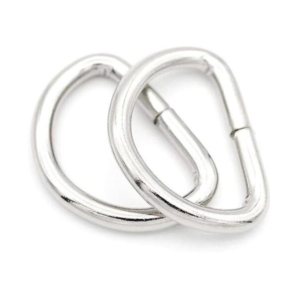 CRAFTMEMORE Paquete de 100 anillos en D de metal de 1_1