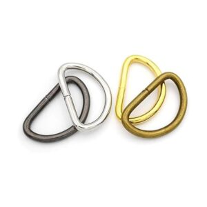 CRAFTMEMORE Paquete de 100 anillos en D de metal de 1_3