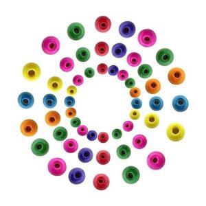 Honbay 600 cuentas redondas de madera de varios colores