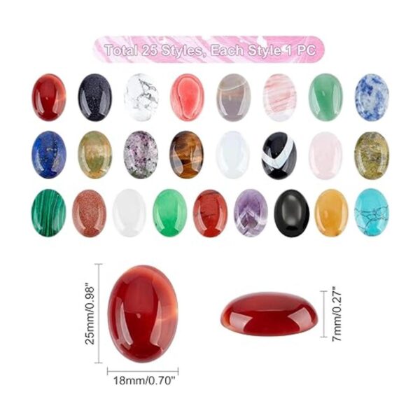 PH PandaHall 25 piezas de piedras preciosas semipreciosas