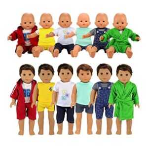 BARWA Ropa de muñeca de niño 6 juegos de ropa de muñeca_1