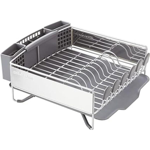 KitchenAid Escurridor compacto para platos de acero_2