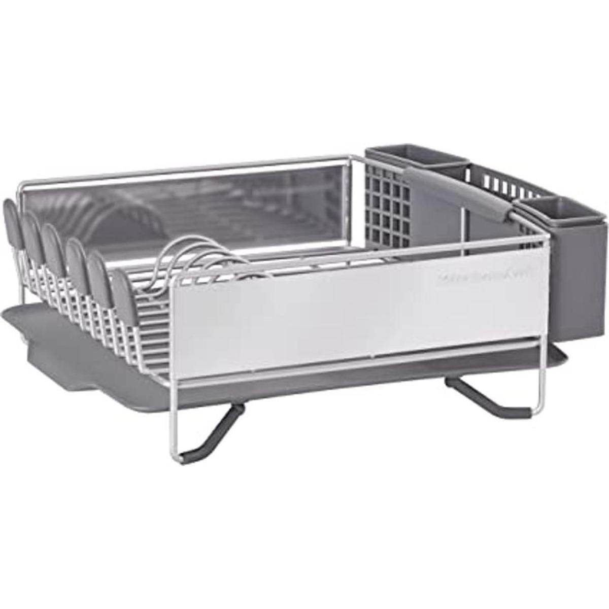 KitchenAid Escurridor compacto para platos de acero