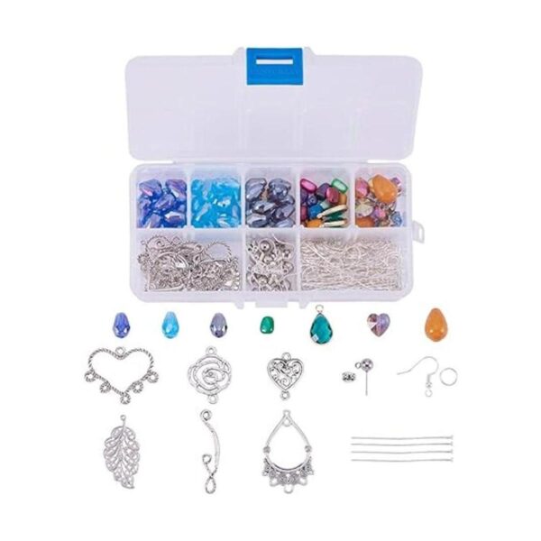 SUNNYCLUE 1 caja DIY 10 pares de aretes de candelabro kit_2