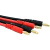 FLY RC 2 unids XT60 macho a 0.157 in Banana Plug RC cable_4