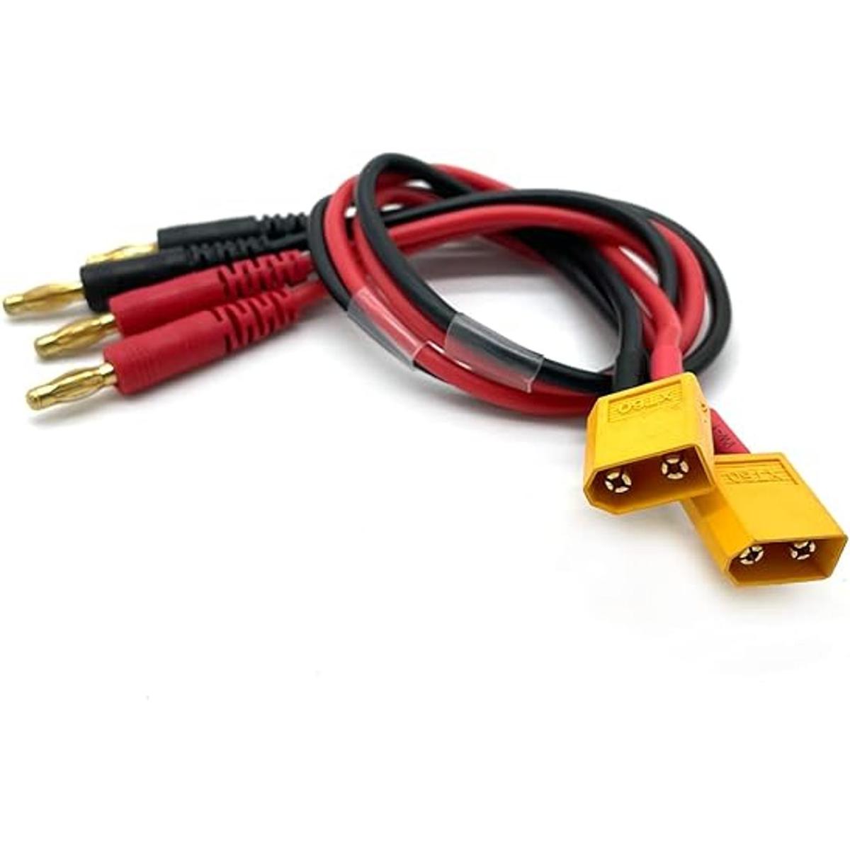 FLY RC 2 unids XT60 macho a 0.157 in Banana Plug RC cable