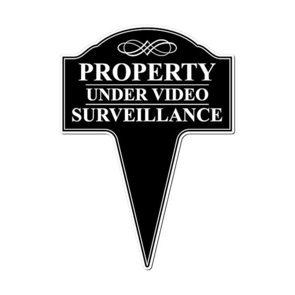 Property Under Video Surveillance Sign Metal 24 horas_1