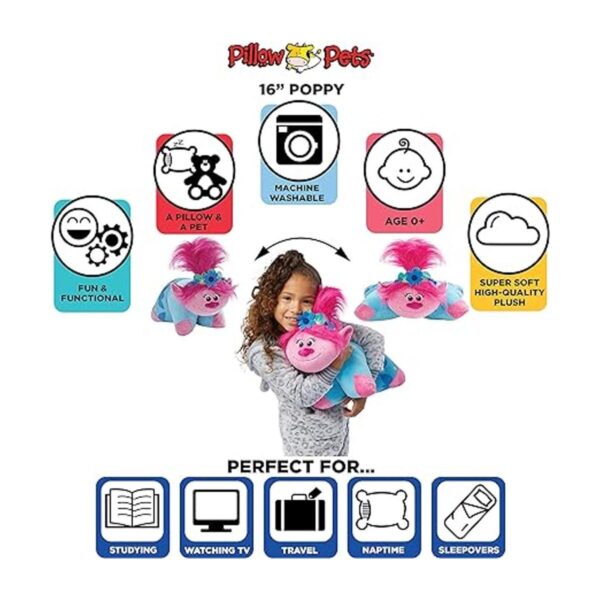 Pillow Pets DreamWorks Juguete de peluche de amapola_2