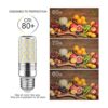 GEZEE Bombilla cilíndrica LED de 15 W bombillas LED E26