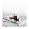 Feyarl Bandeja grande de cristal para tocador con espejo