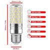 GEZEE Bombilla cilíndrica LED de 15 W bombillas LED E26