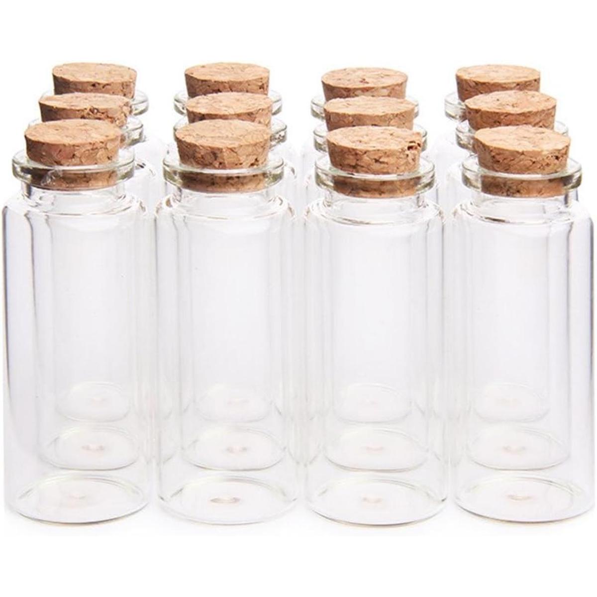 Danmu Mini botellas de vidrio de 1.18 x 2.75 pulgadas