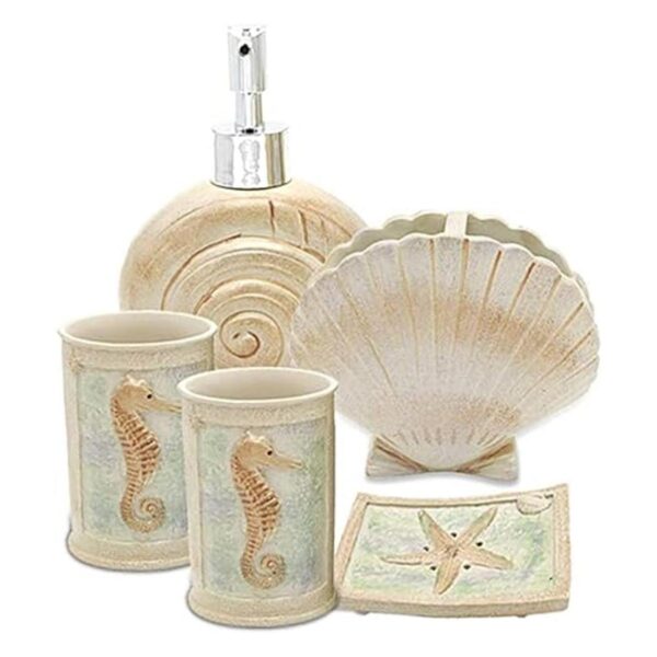HotSan bathroom accessory Juego de 5 piezas de conchas