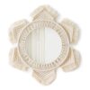 Mkono Espejo de pared colgante con flecos de macramé_1
