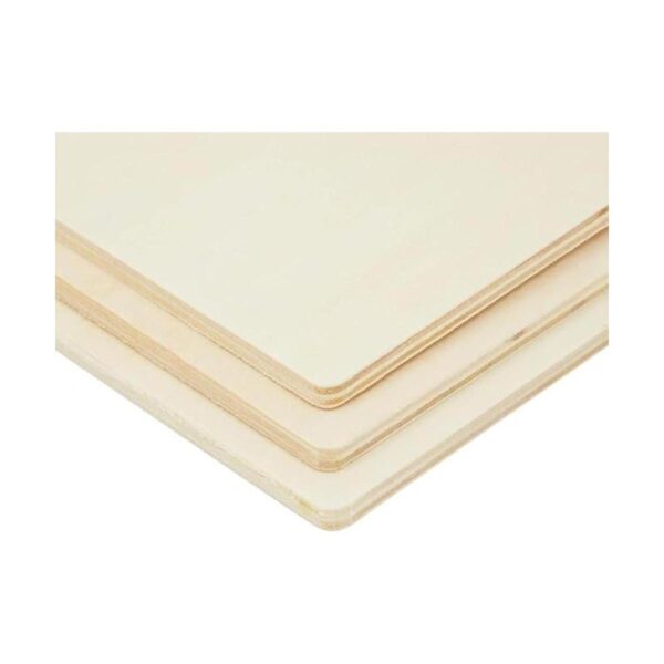 Paquete de 4 rebanadas de madera rectangulares sin acabar_5