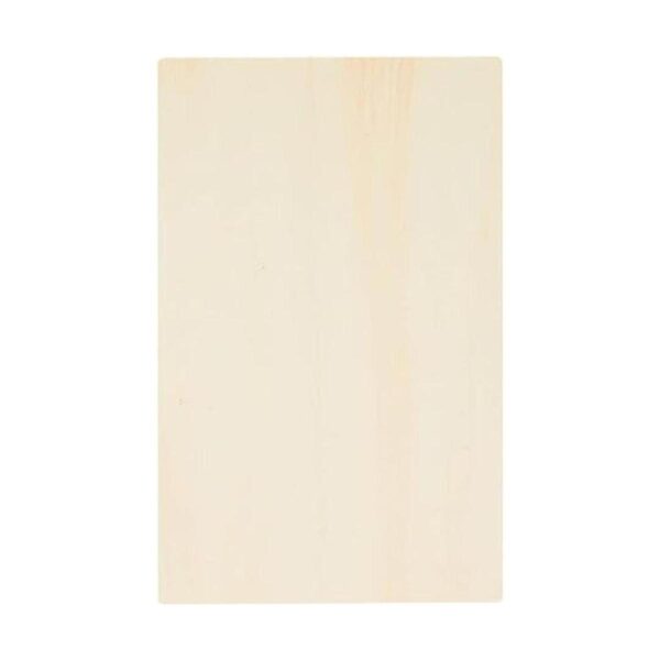Paquete de 4 rebanadas de madera rectangulares sin acabar_3