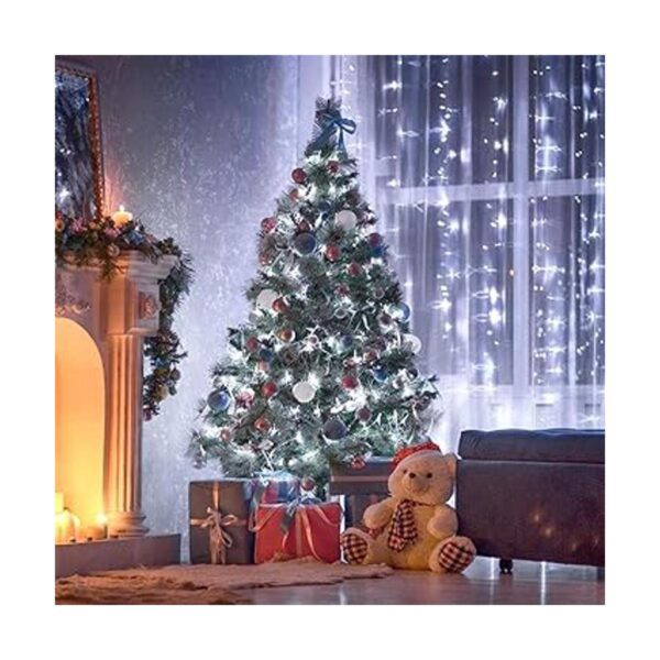 JMEXSUSS Cadena de luces LED blancas de Navidad de 66 pies_3