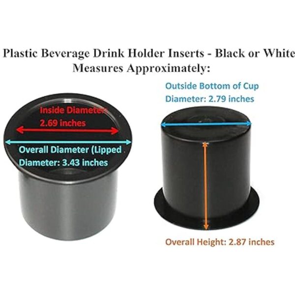 JSP Manufacturing 2 78 de plástico negro para bebidas con_3