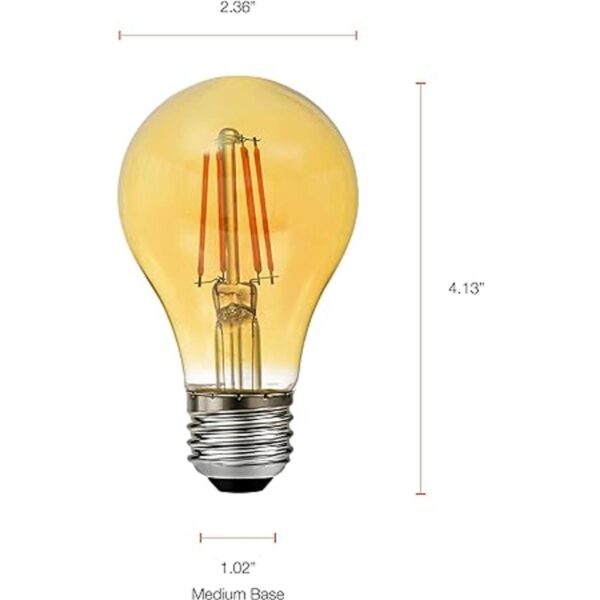 SYLVANIA Bombilla LED vintage A19 equivalente a 60 W