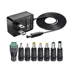 SoulBay Cargador de adaptador de CA de 12 V y 1 A con 8_1