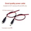 Cable de alimentación CC de 12 V 5 A conectores macho