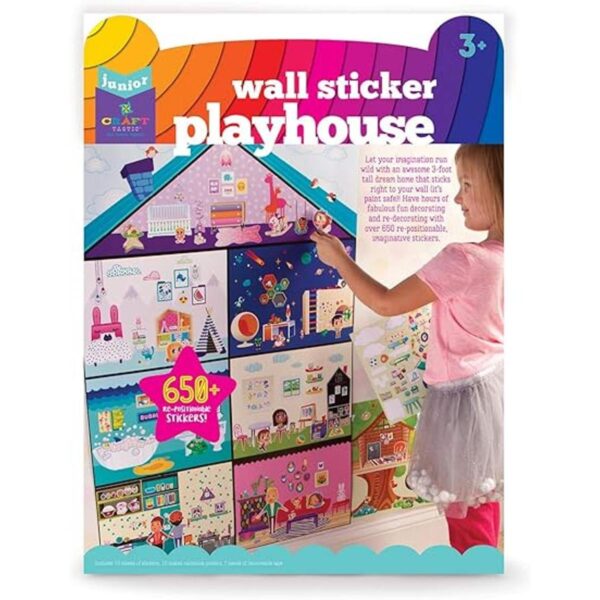 Crafttastic Jr Adhesivo de pared para casa de juegos_1
