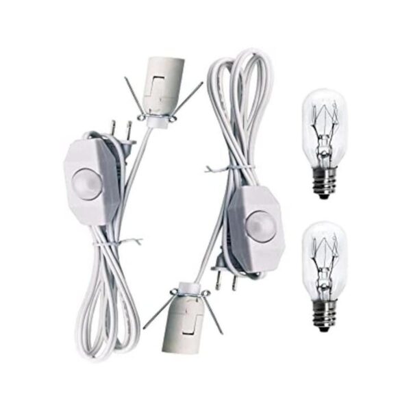 Haraqi Cables blancos de repuesto originales con bombillas_1