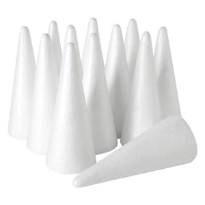 Paquete de 12 conos de árbol de espuma para manualidades