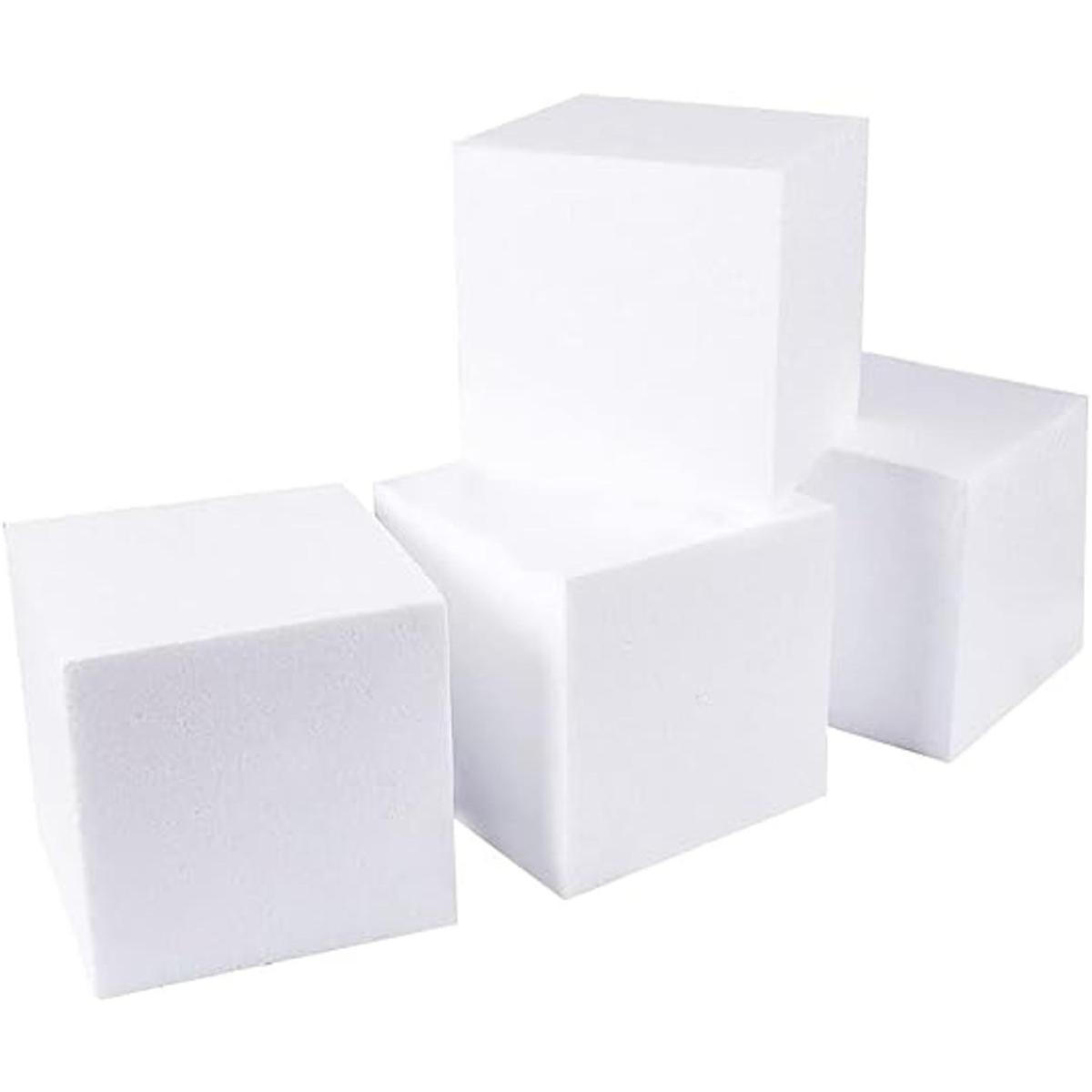 Paquete de 4 cuadrados de espuma para manualidades