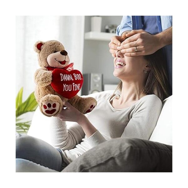 Oso de San Valentín 8 pulgadas de alto divertido para_2