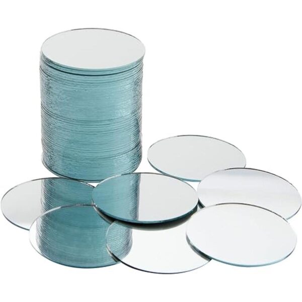 Juvale Azulejos de espejo circular de 2 pulgadas