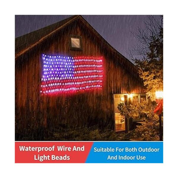 MZD8391 Luces de bandera estadounidense 420 LED