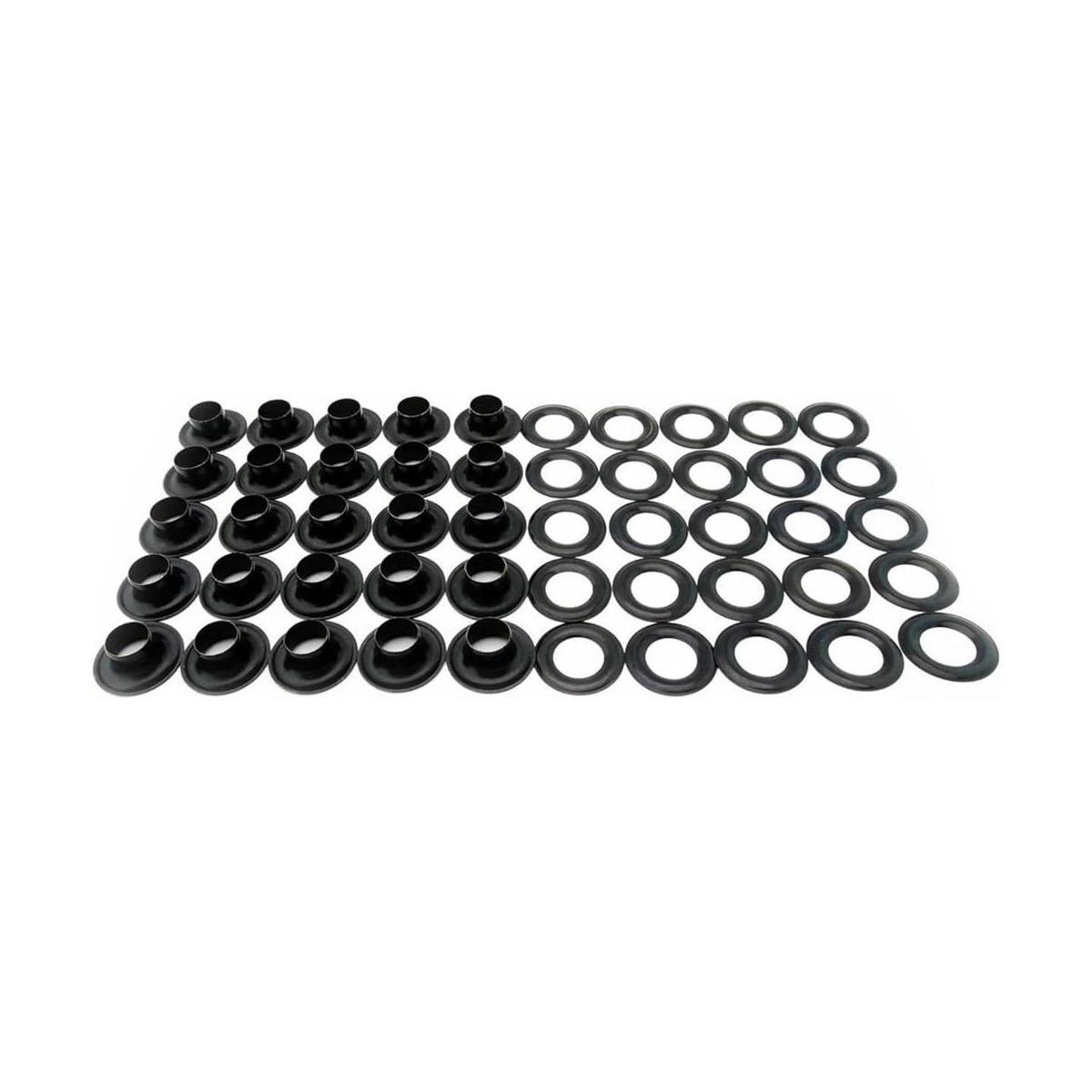 C.S. Osborne 25 sets de arandelas negras y arandelas