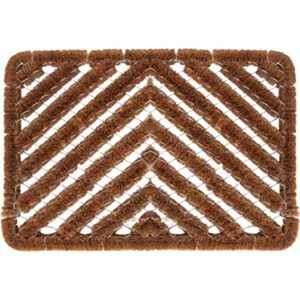 Ninamar Natural Coir Herringbone Felpudo 24.0 x 16.0 in_1